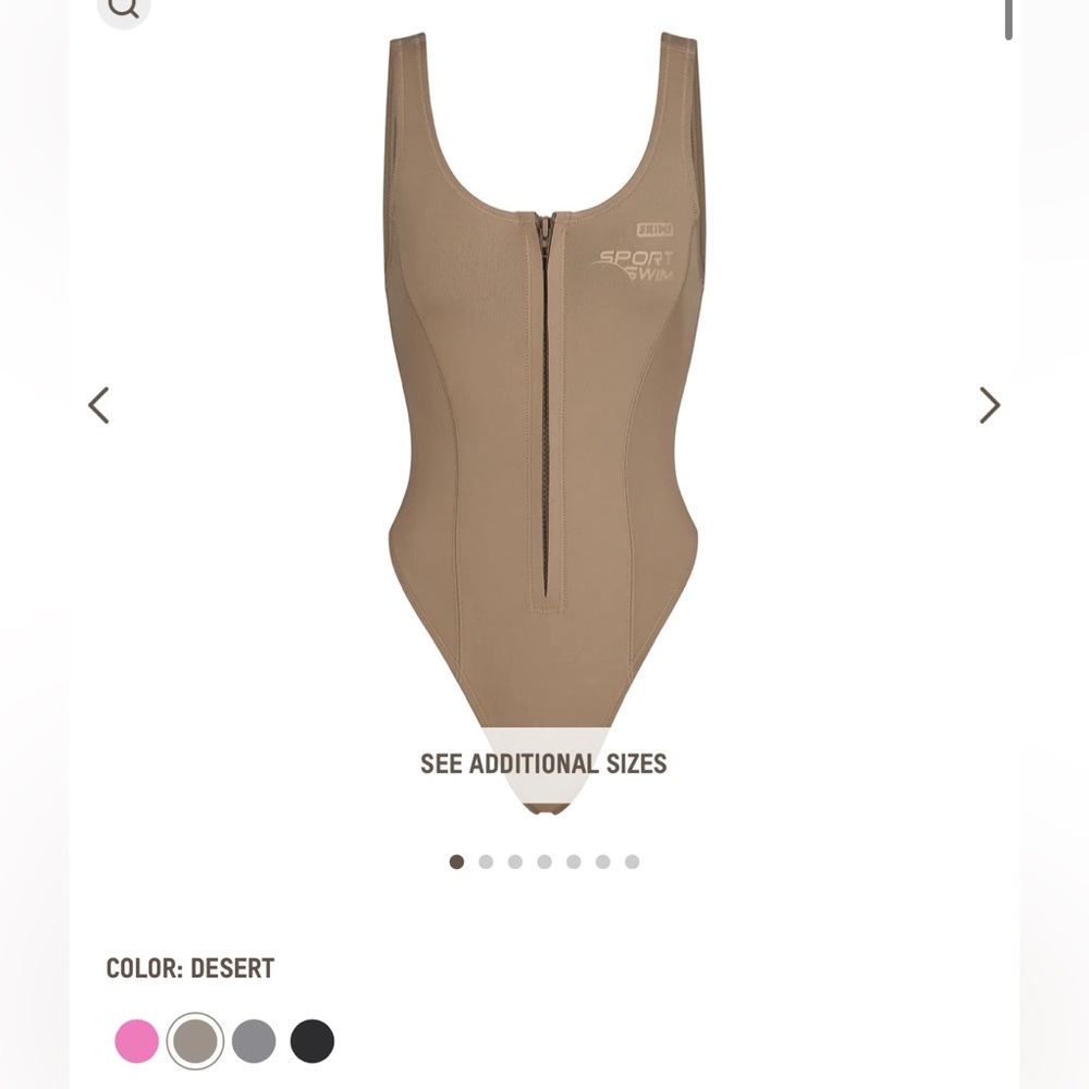 SKIMS SPORT SWIM ONE PIECE - Desert - Small